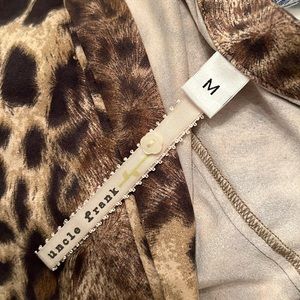 Leopard dress worn one time super soft feels like suede